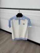 Casablanca Polo Small Logo Light Blue White