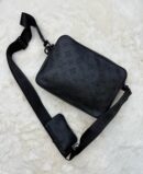 Louis Vuitton Trio Bag Black on Black Monogram