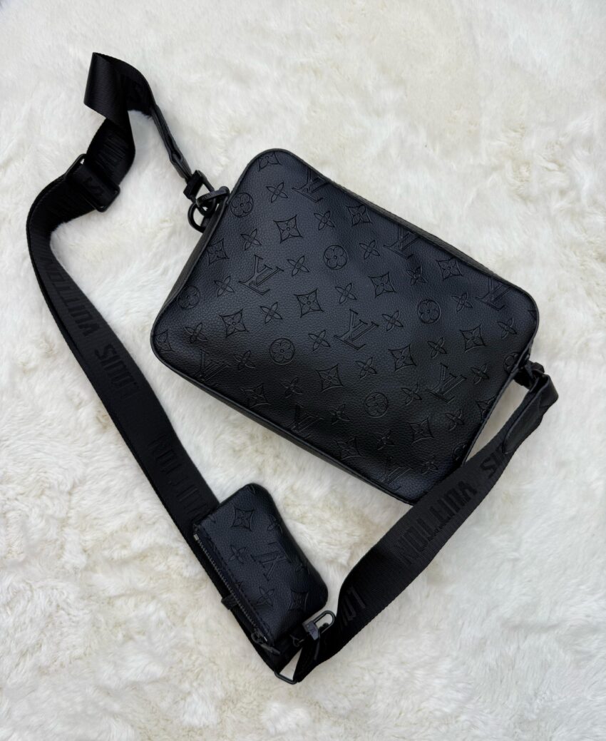Louis Vuitton Trio Bag Black on Black Monogram - Afbeelding 2