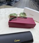 Cartier Diamond Green Zonnebril Gold
