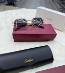 Cartier Diamond Gold Blue Glasses