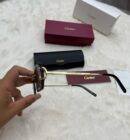 Cartier Diamond Gold Blue Glasses