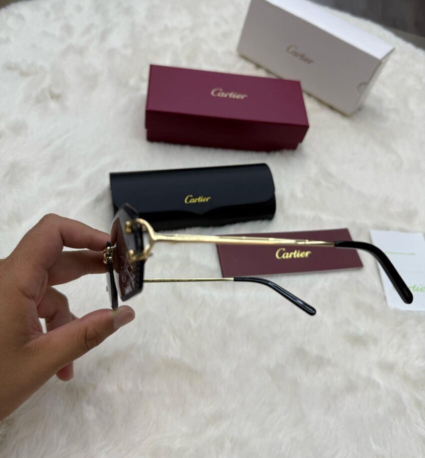 Cartier Diamond Gold Blue Glasses - Afbeelding 4