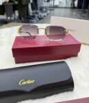 Cartier C-Decor Gold Blue Glasses