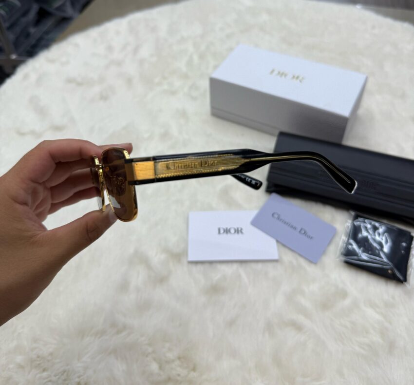 Christian Dior Zonnebril Label S2U Black Gold - Afbeelding 3