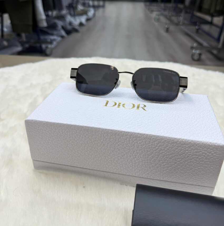 Christian Dior Zonnebril Label S2U Black Silver - Afbeelding 2