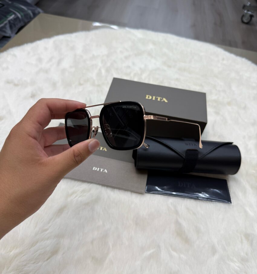 Dita Flight 006 Zonnebril Black Rose Gold - Afbeelding 3