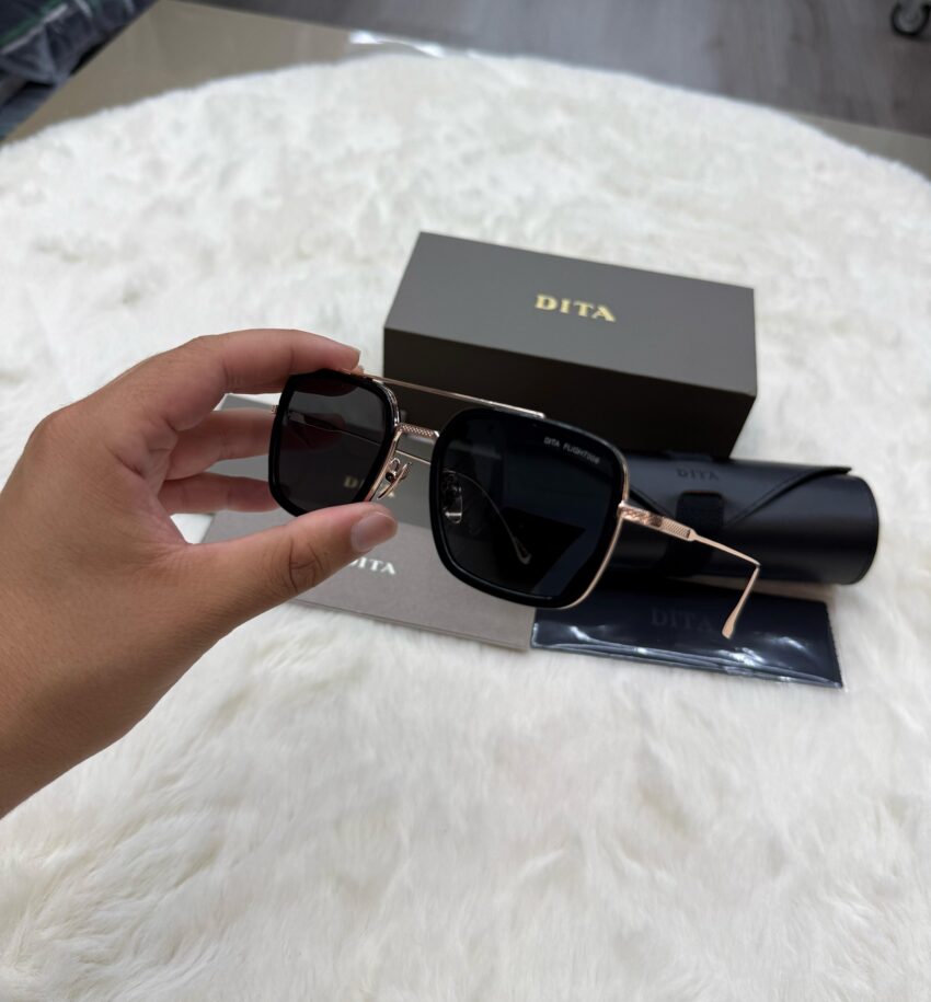 Dita Flight 006 Zonnebril Black Rose Gold - Afbeelding 4