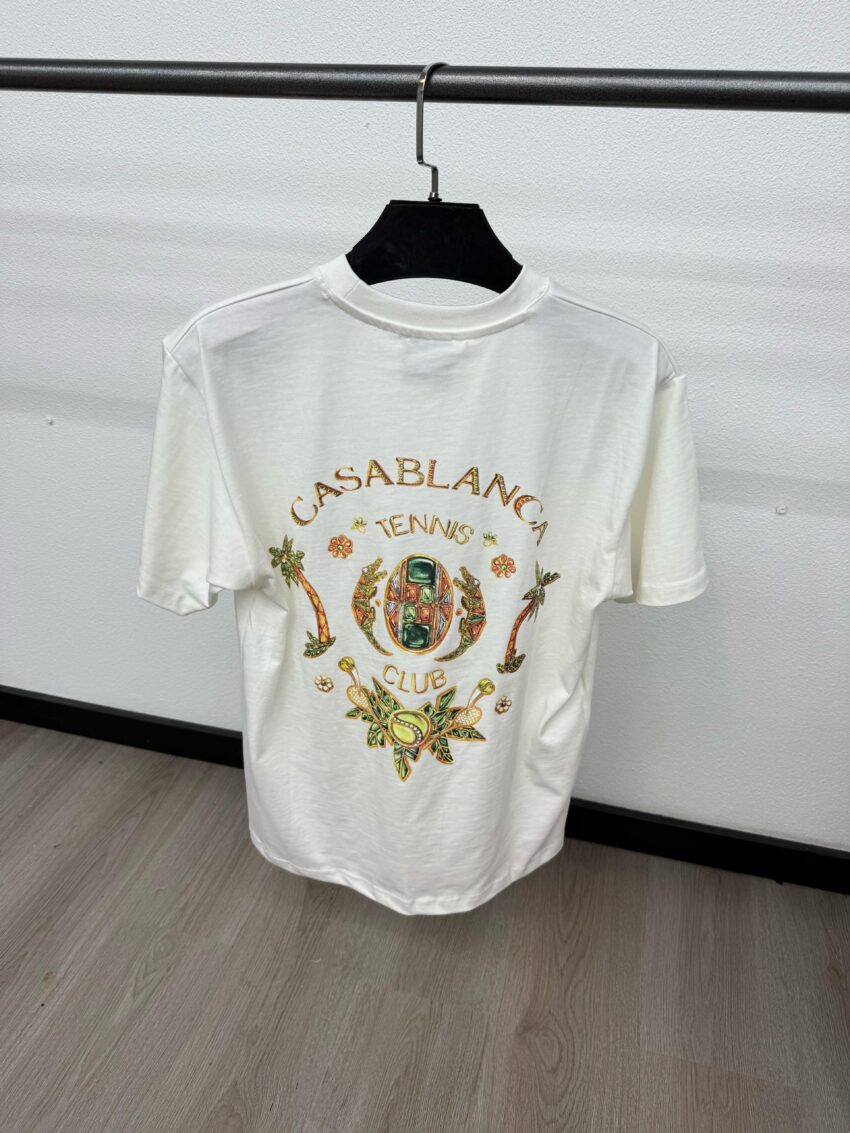 Casablanca Gold White T-Shirt - Afbeelding 2