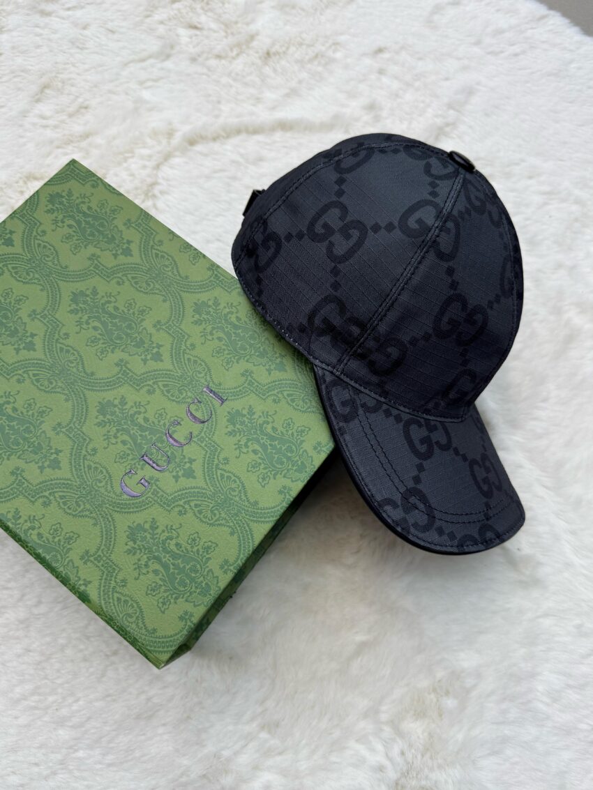 Gucci GG Ripstop Baseball Dark Grey
