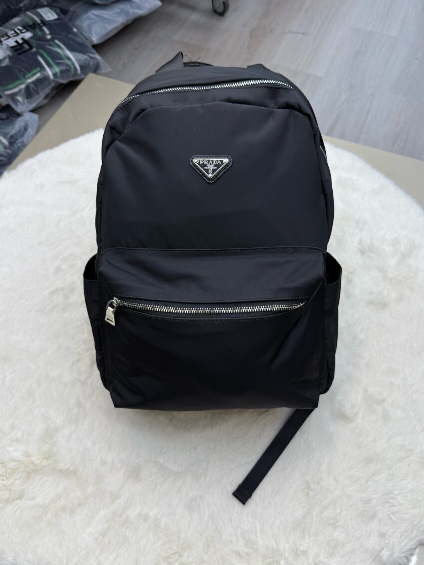 Prada Rugtas Rits Chroom