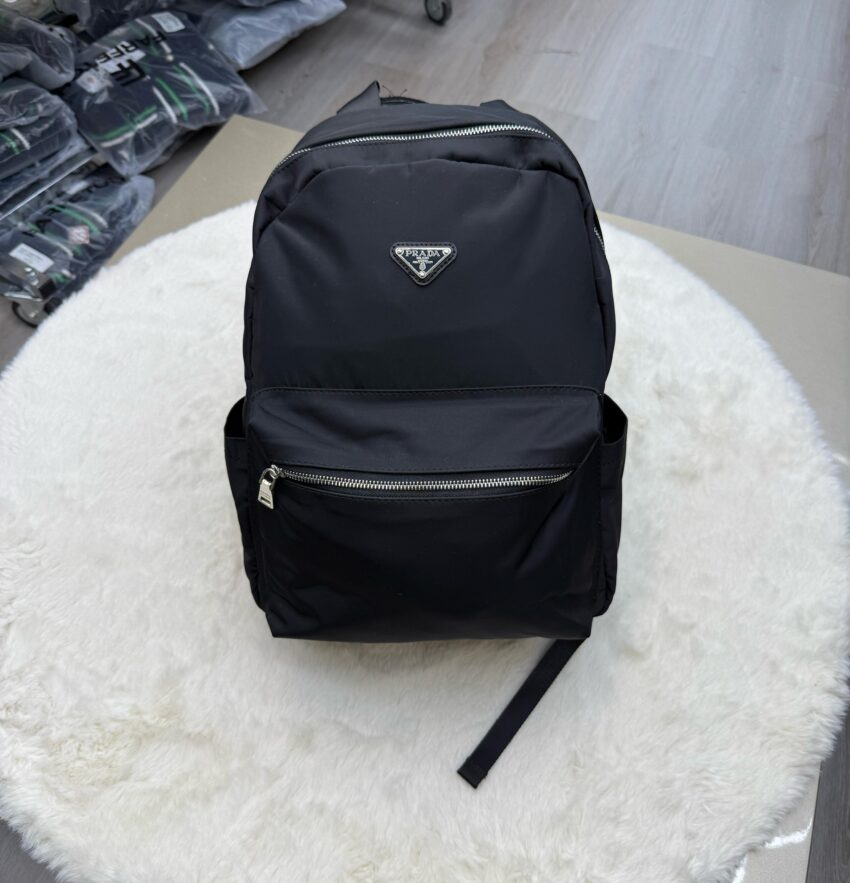 Prada Rugtas Rits Chroom