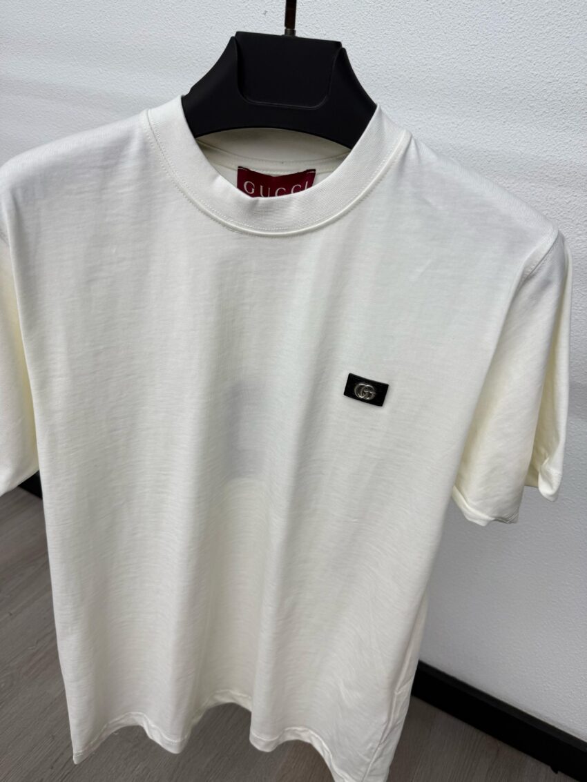 Gucci Steal Logo White T-Shirt - Afbeelding 2