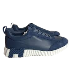 Hermes Bouncing Dark Blue Leer Sneakers