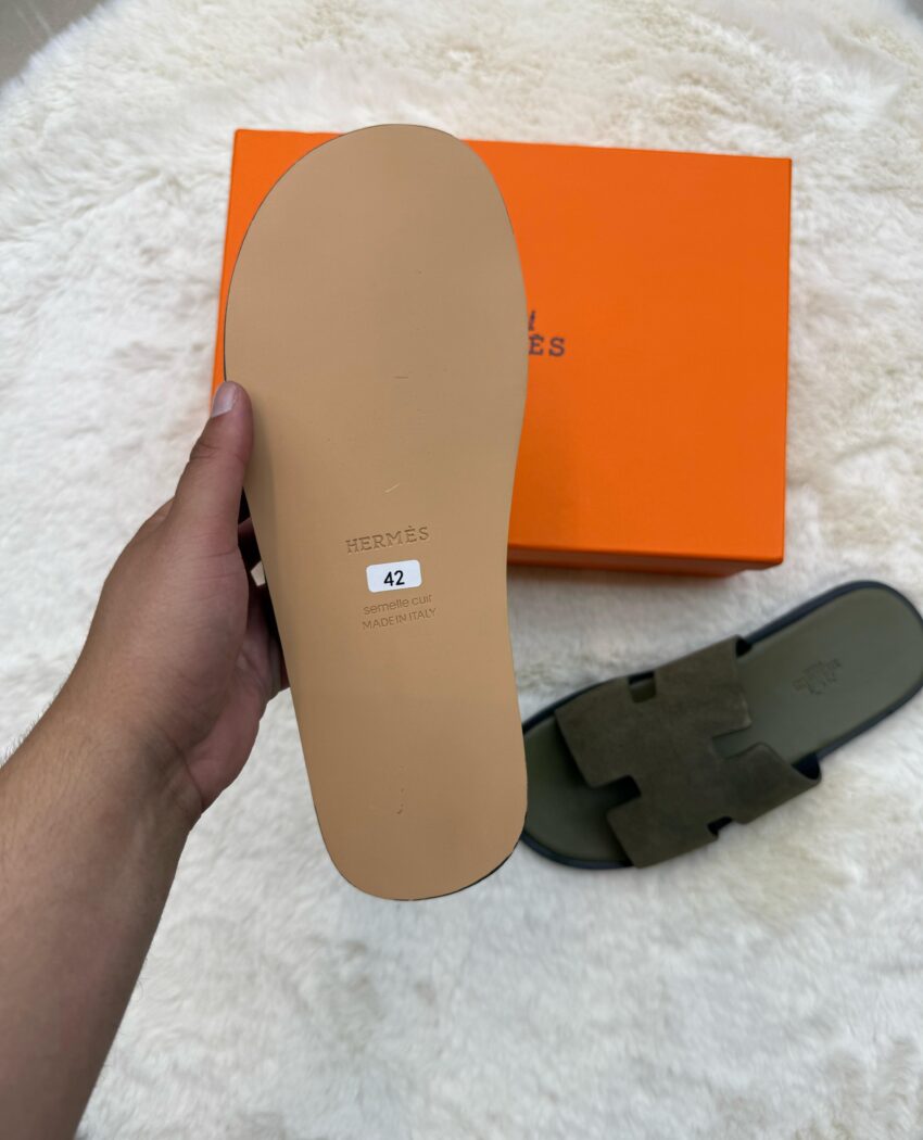 Hermes Izmir Groen Slippers - Afbeelding 4