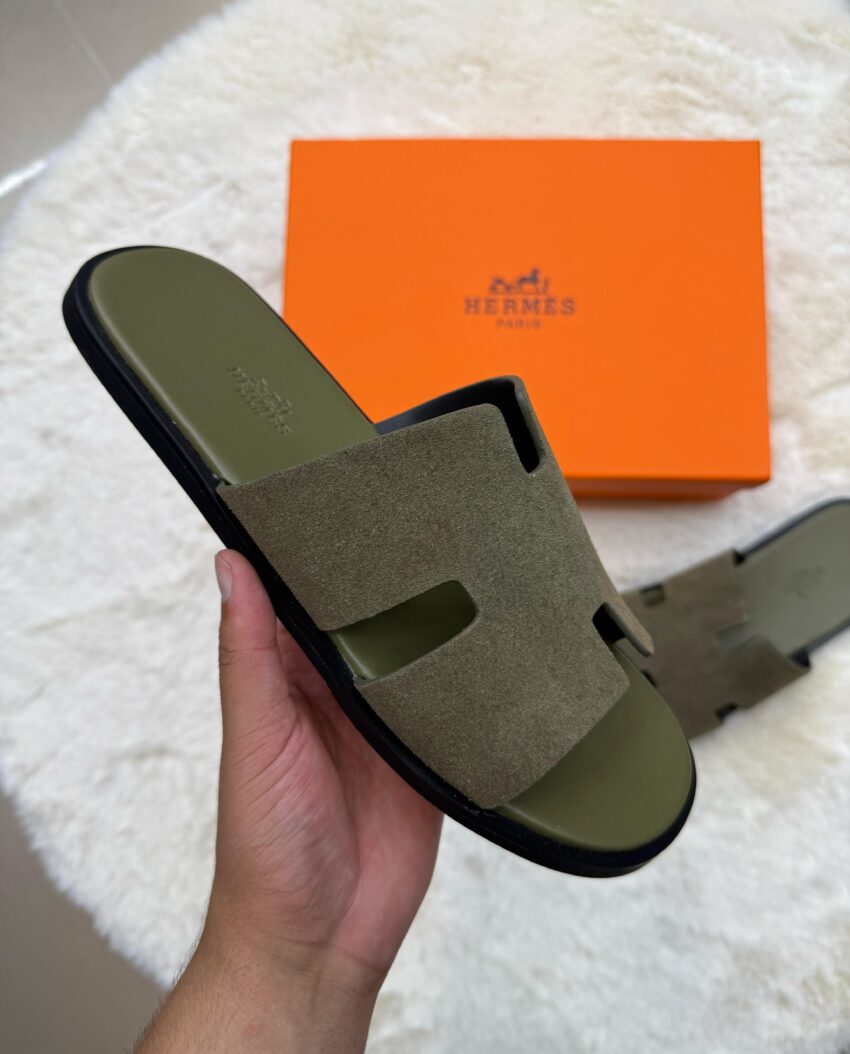 Hermes Izmir Groen Slippers - Afbeelding 2