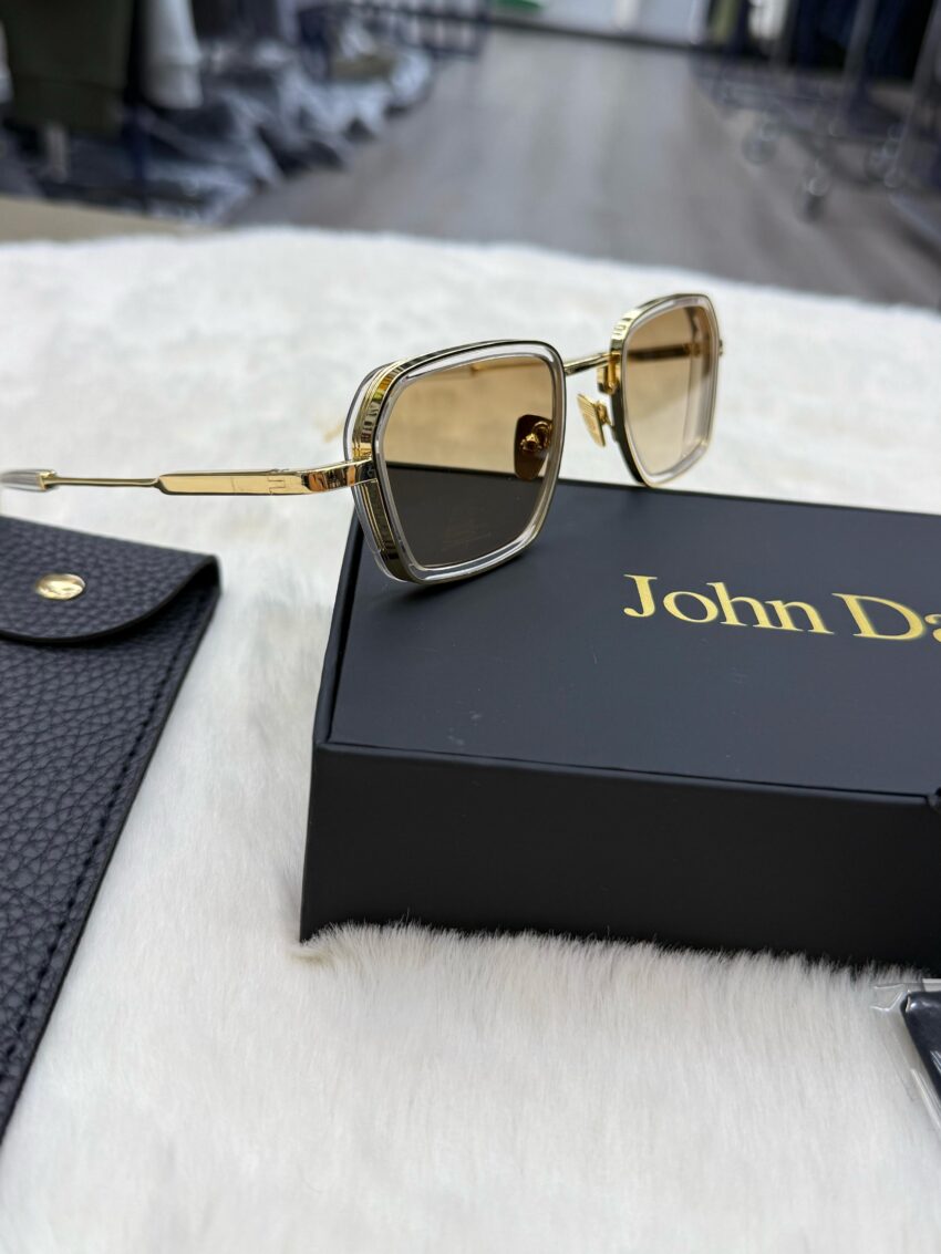 John Dalia Cillian Gold Brown Glasses