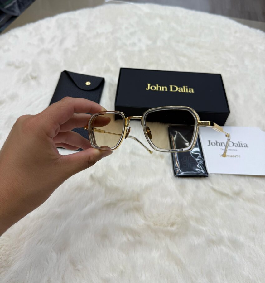 John Dalia Cillian Gold Brown Glasses - Afbeelding 4