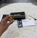 John Dalia Samuel Black Gold Blue Glasses