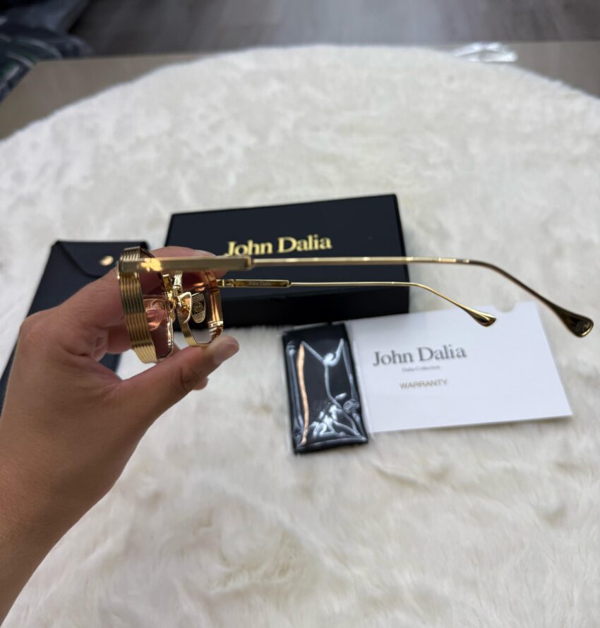 John Dalia Samuel Black Gold Blue Glasses - Afbeelding 3