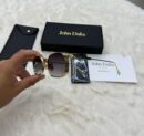 John Dalia Samuel Black Gold Blue Glasses