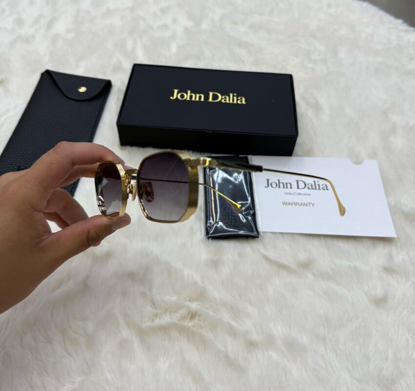 John Dalia Samuel Black Gold Blue Glasses - Afbeelding 2