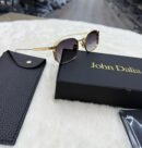 John Dalia Samuel Black Gold Blue Glasses
