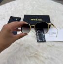 John Dalia Samuel Black Gold Blue Glasses