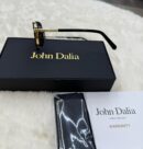 John Dalia Deannis Gold Blauwe Glazen