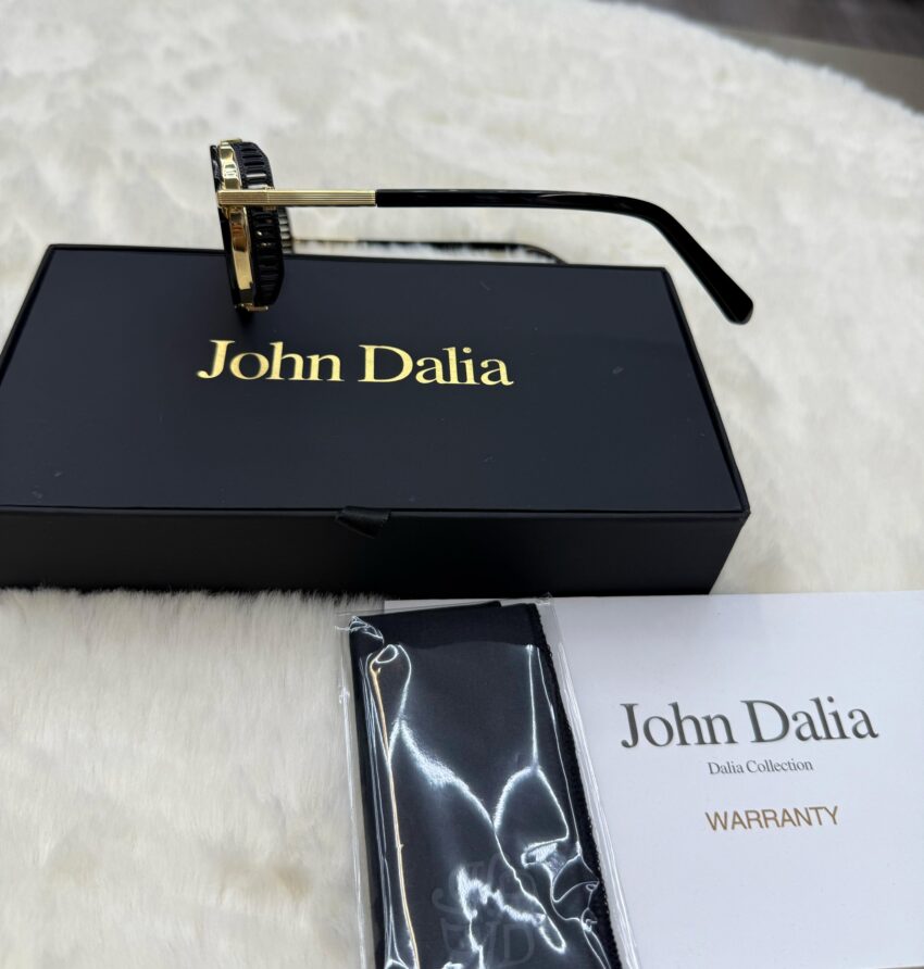 John Dalia Deannis Gold Blauwe Glazen - Afbeelding 3