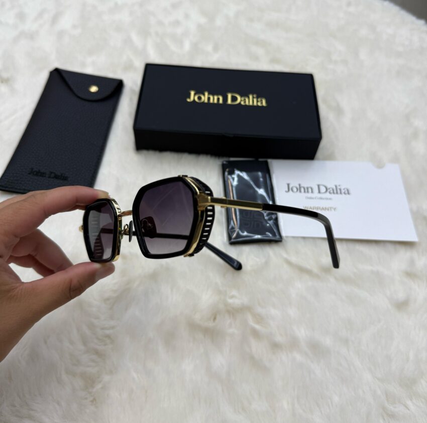 John Dalia Deannis Gold Blauwe Glazen - Afbeelding 5