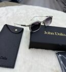 John Dalia Samuel Silver White Rand Blue Glasses