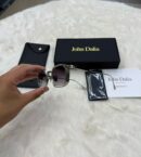 John Dalia Samuel Silver White Rand Blue Glasses