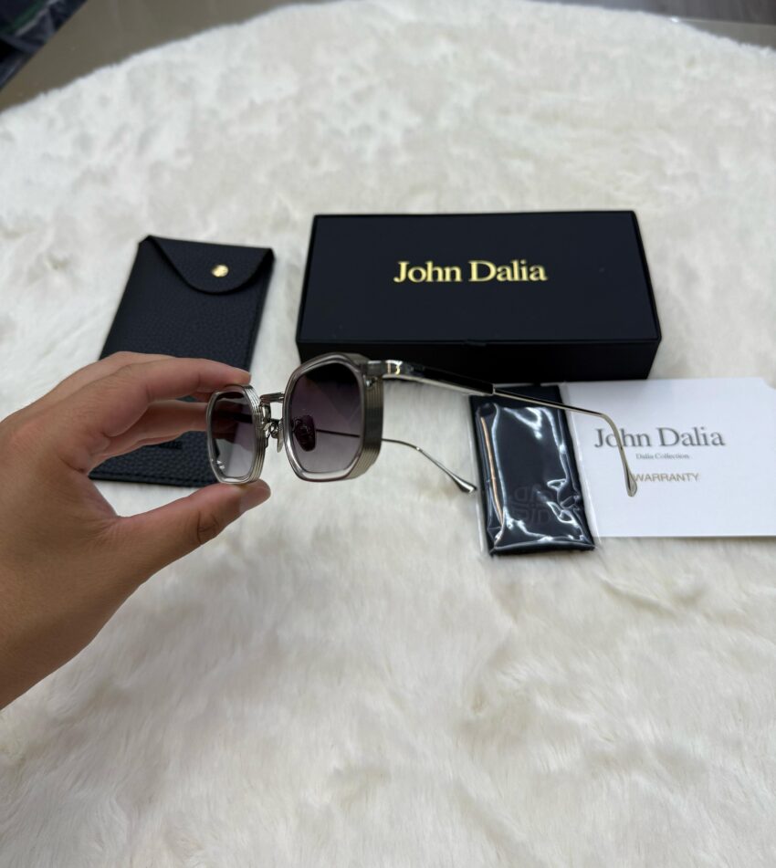 John Dalia Samuel Silver White Rand Blue Glasses - Afbeelding 4