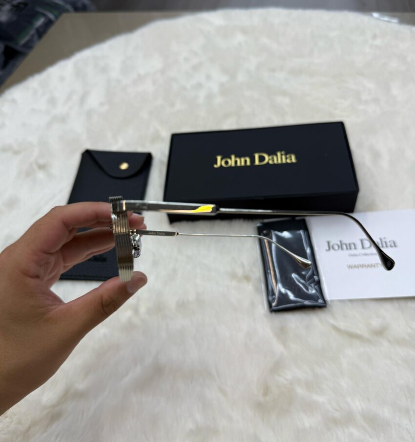 John Dalia Samuel Silver White Rand Blue Glasses - Afbeelding 3