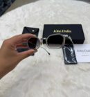 John Dalia Samuel Silver White Rand Blue Glasses