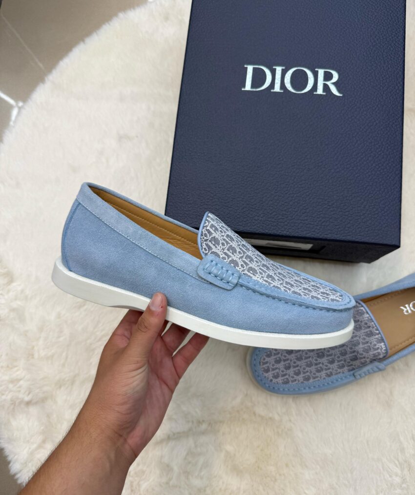 Christian Dior Oblique Loafers Light Blue - Afbeelding 3