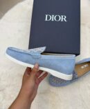 Christian Dior Oblique Loafers Light Blue