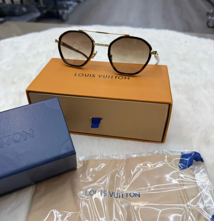 Louis Vuitton Duo Round Zonnebril - Afbeelding 2