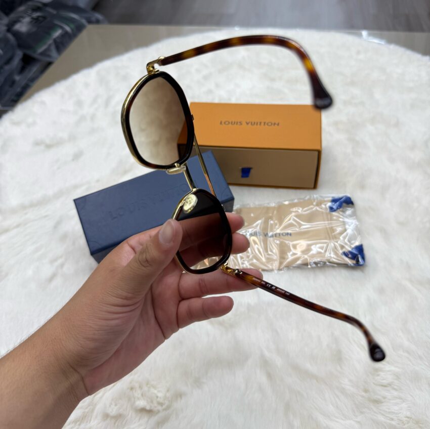 Louis Vuitton Duo Round Zonnebril - Afbeelding 5