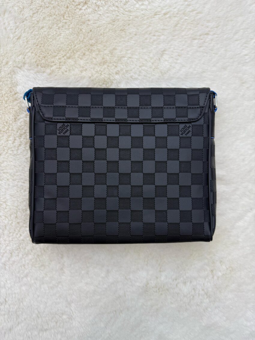 Louis Vuitton Messenger Bag Blauwe Band Black on Black - Afbeelding 3