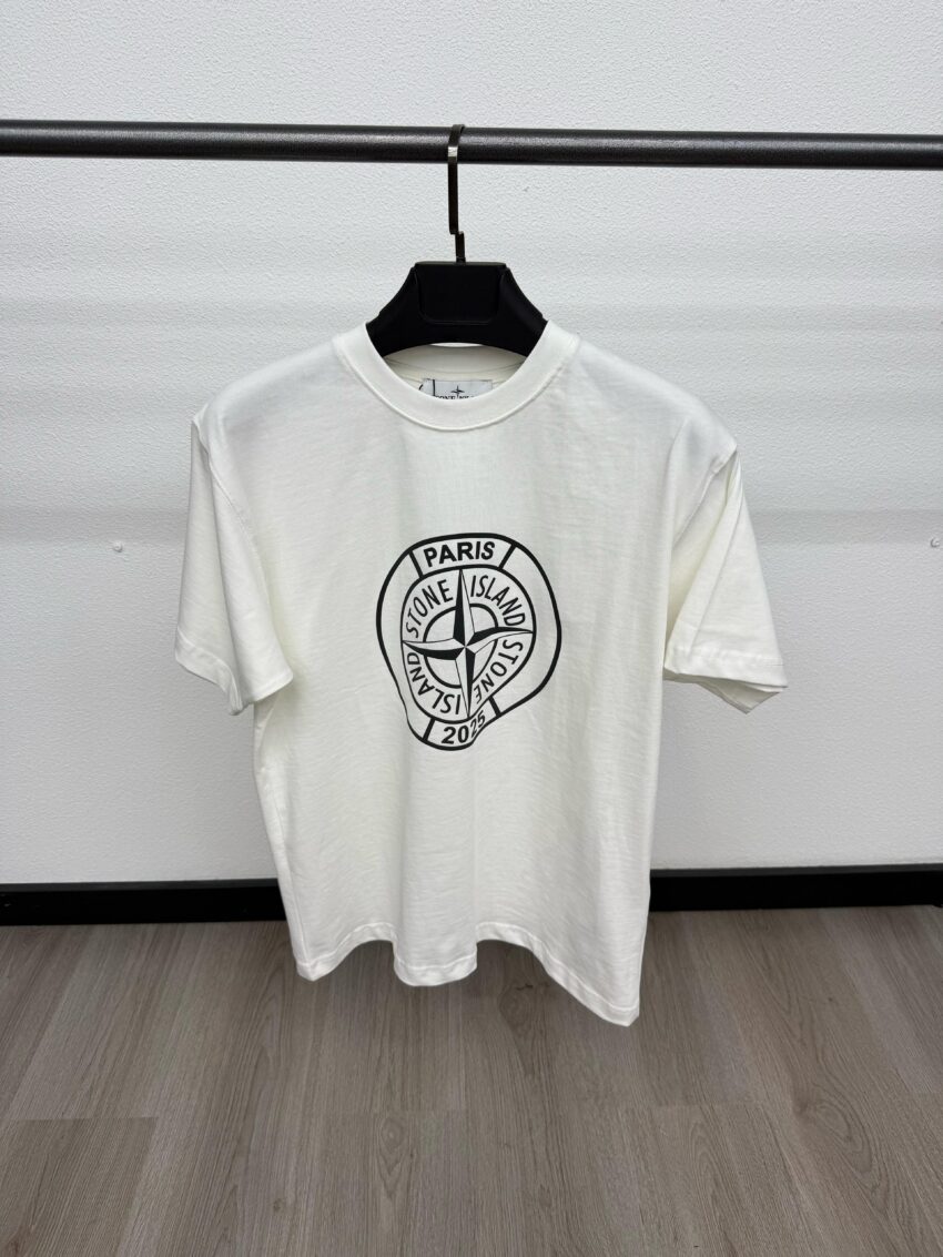 Stone Island Mid Logo White T-Shirt