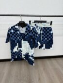 Louis Vuitton Zomerset Blokjes Blauw