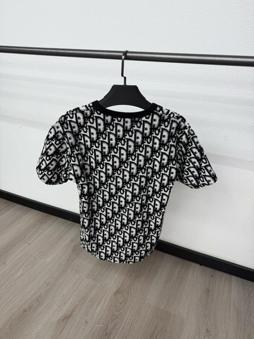 Christian Dior Big Oblique T-Shirt Black - Afbeelding 2