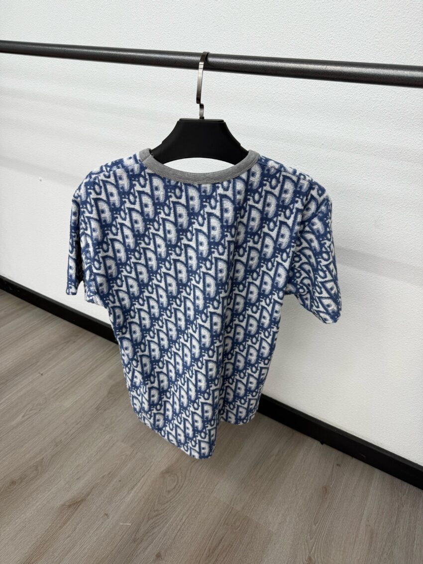 Christian Dior Big Oblique T-Shirt Blue - Afbeelding 2