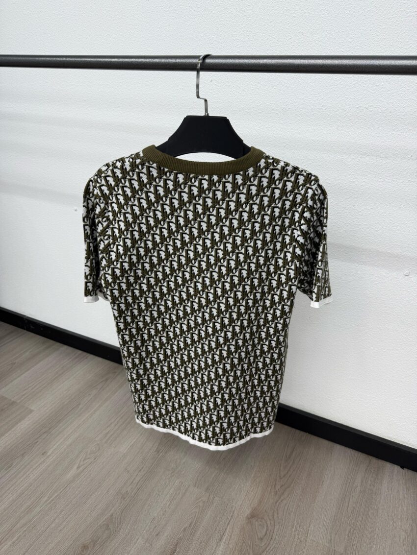Christian Dior Small Oblique T-Shirt Green - Afbeelding 2