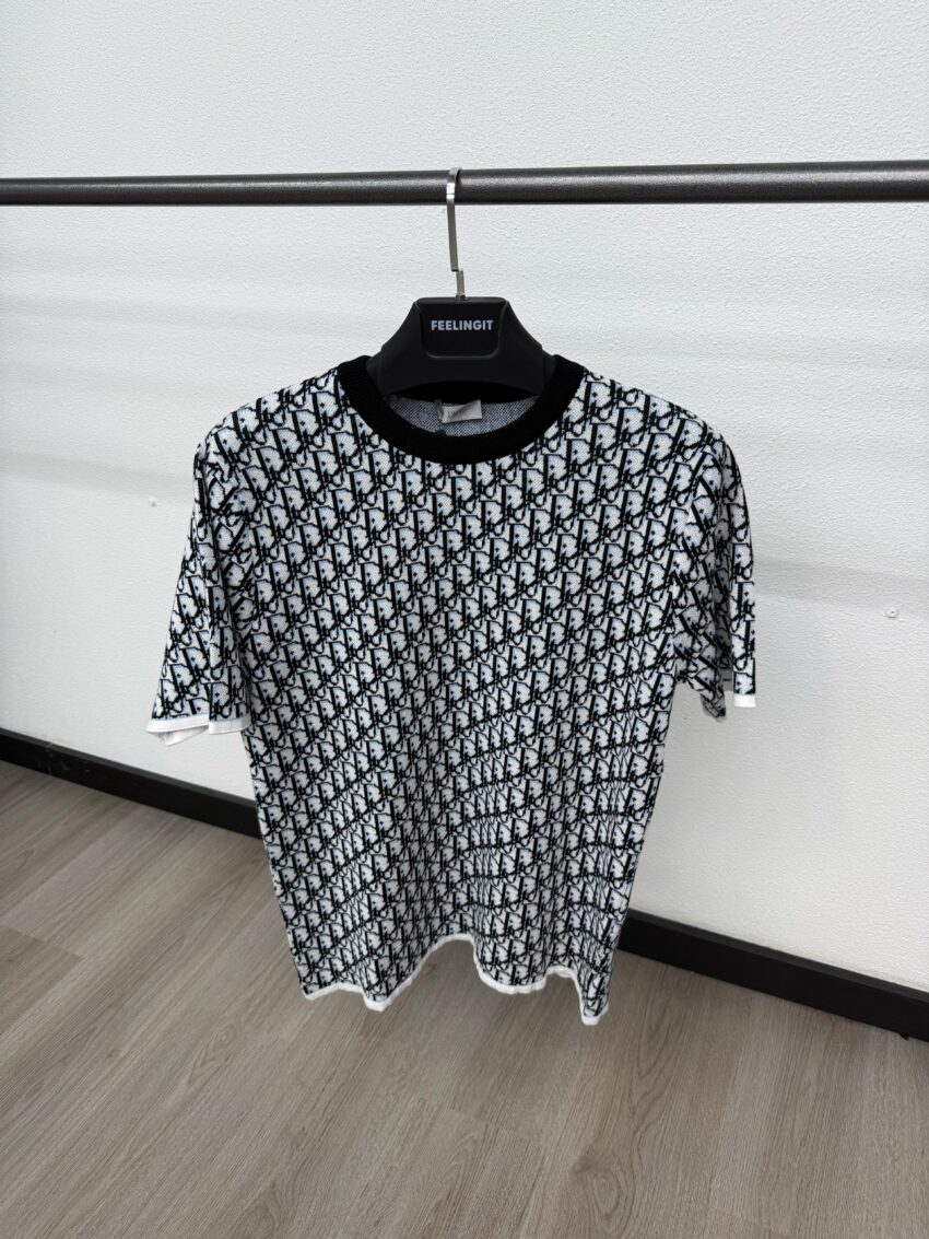 Christian Dior Small Oblique T-Shirt Black