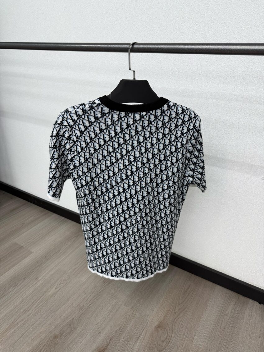 Christian Dior Small Oblique T-Shirt Black - Afbeelding 2