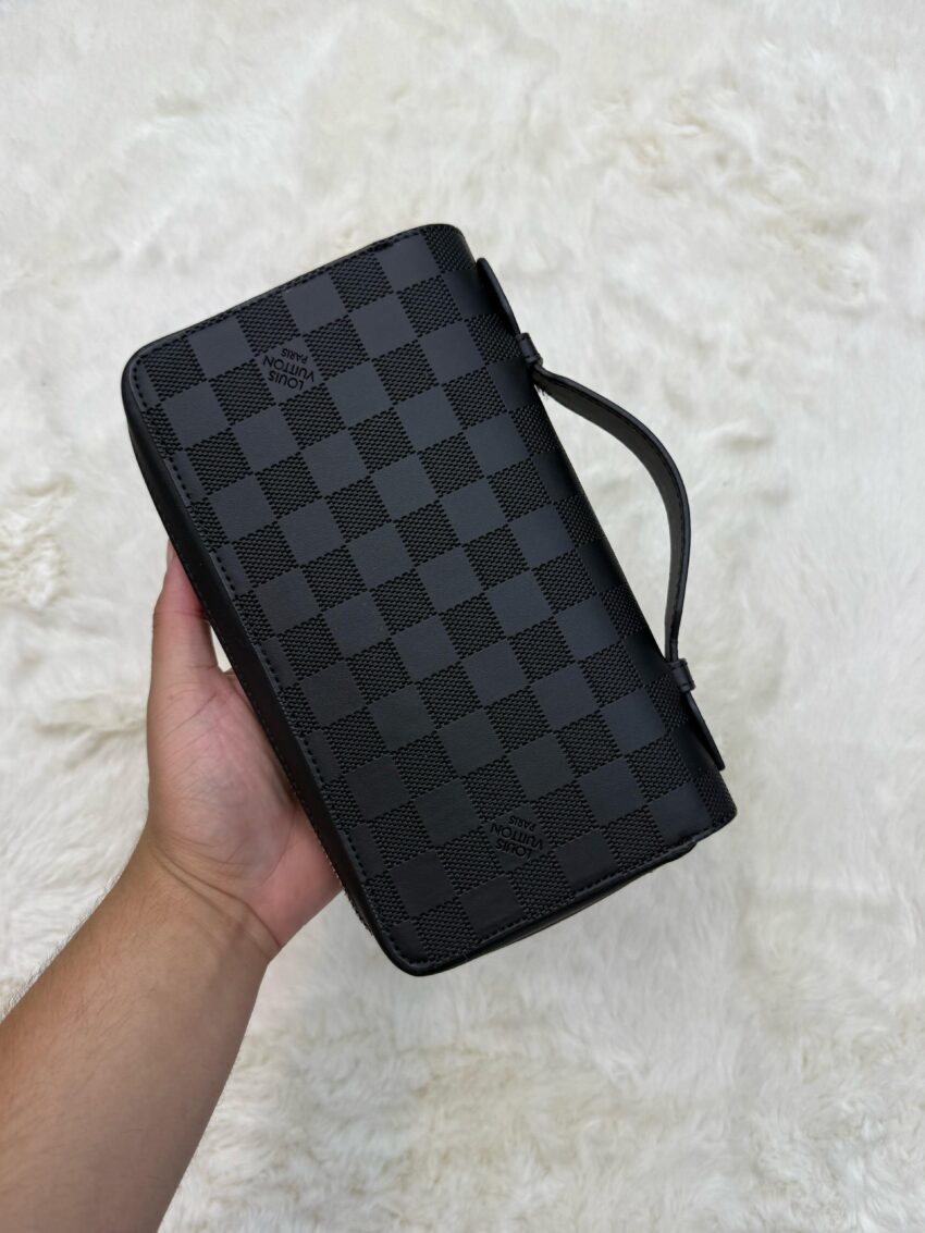 Louis Vuitton Handtas Black on Black Blokjes