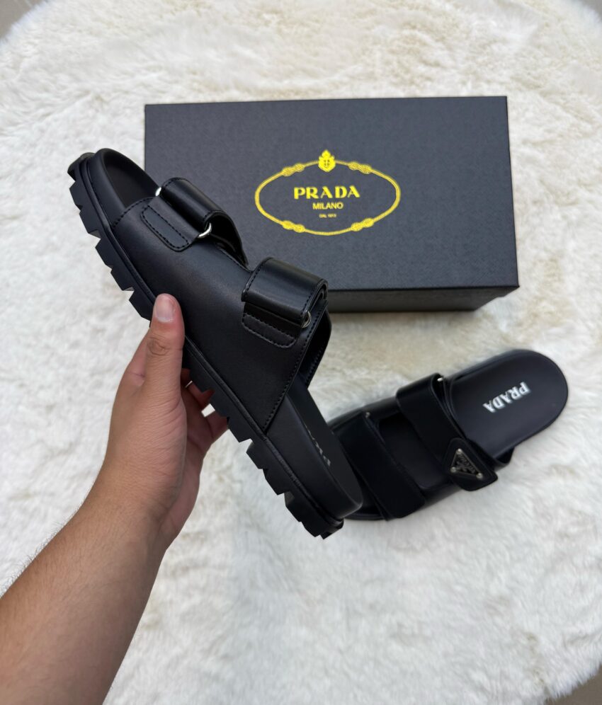 Prada Zwart Slippers - Afbeelding 3